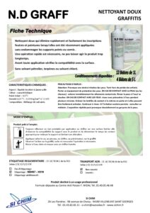 Produit Sa Chim – Fiche Technique - N.D GRAFF
