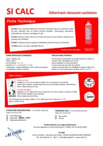 Produit Sa Chim – Fiche Technique - SI CALC
