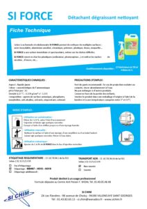 Produit Sa Chim – Fiche Technique - SI FORCE