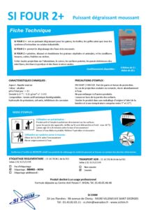 Produit Sa Chim – Fiche Technique - SI FOUR 2+