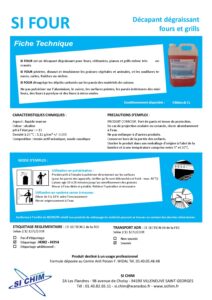 Produit Sa Chim – Fiche Technique - SI FOUR