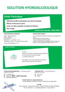 Produit Sa Chim – Fiche Technique - SI SPRAY HYDRO