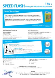 Produit Sa Chim – Fiche Technique - SPEED FLASH