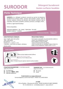 Produit Sa Chim – Fiche Technique - SURODOR