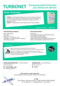 Produit Sa Chim – Fiche Technique - TURBONET